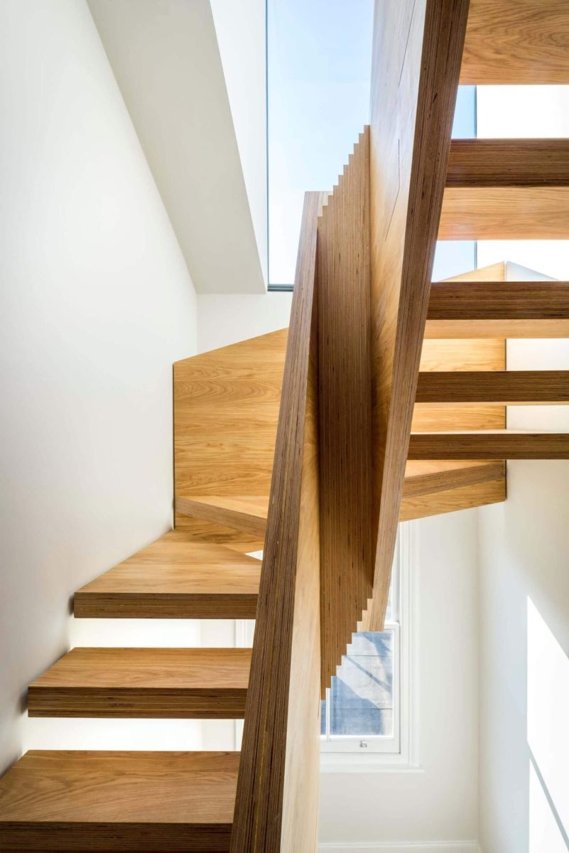 bespoke timber staircase in Frithville, London